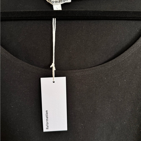 Reformation Black Long Sleeve Top - Picture 4 of 4
